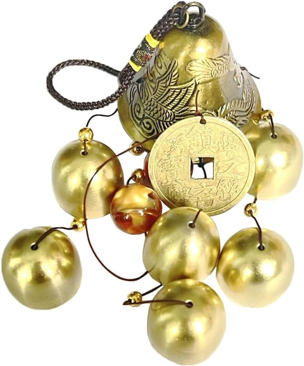 SnelShoppen - Tuin Windgong Buiten Binnen Geluid Metalen Bel Decoratie voor Thuis, Elegante Hangdecoratie voor Balkon, Patio, Tuin, Feest, Camping