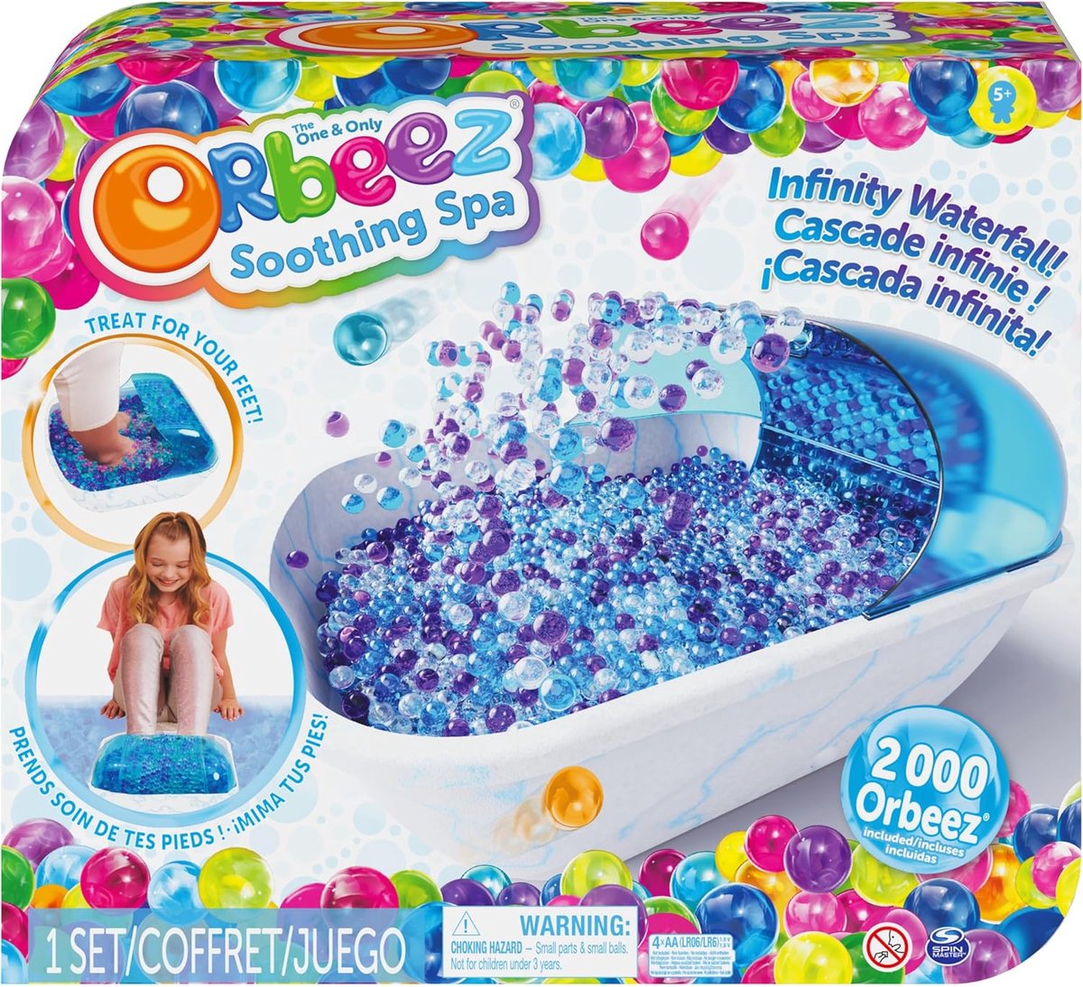 SnelShoppen - Orbeez Reassuring Spa - 2000 Water Pearls - Sensory Speelgoed voor Ontspanning, Voetmassage, Kinderen en Volwassenen