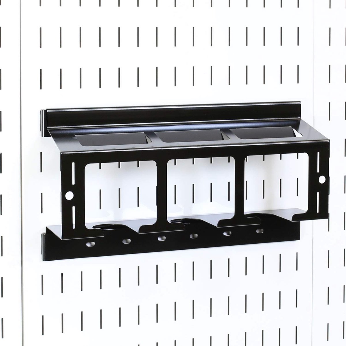 SnelShoppen - Wall Control Boorhouder elektrisch gereedschap opbergrek - compacte slagboorbatterij organizer voor elektrisch gereedschap - Pegboard zw