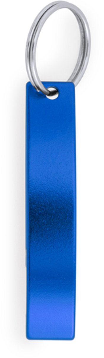 50 pack Sleutelhanger opener van aluminium Blauw