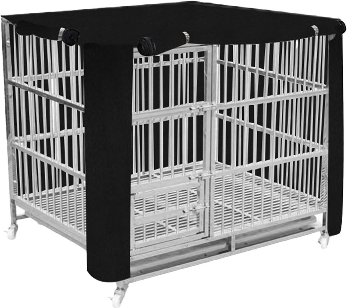 Hondenkooihoes - Hondenbench Cover - Bescherming Hond - Ademend Weerbestendig - 35x28x3 cm - Zwart