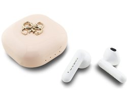 Guess Bluetooth oortjes- TWS - 4G Metal Logo - Roze