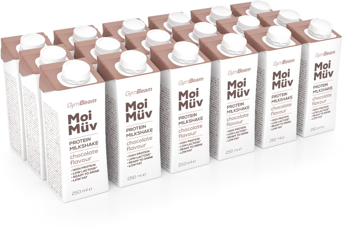 GymBeam Protein Milkshake 18 x 250 ml chocolade