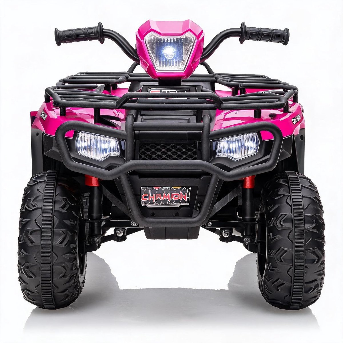 Triumpunpre - Elektrische kinderquad 12V - LED-koplampen muziek en USB - 2 snelheden - dubbele aandrijving 2x30W - voor 3-8 jaar - Magenta