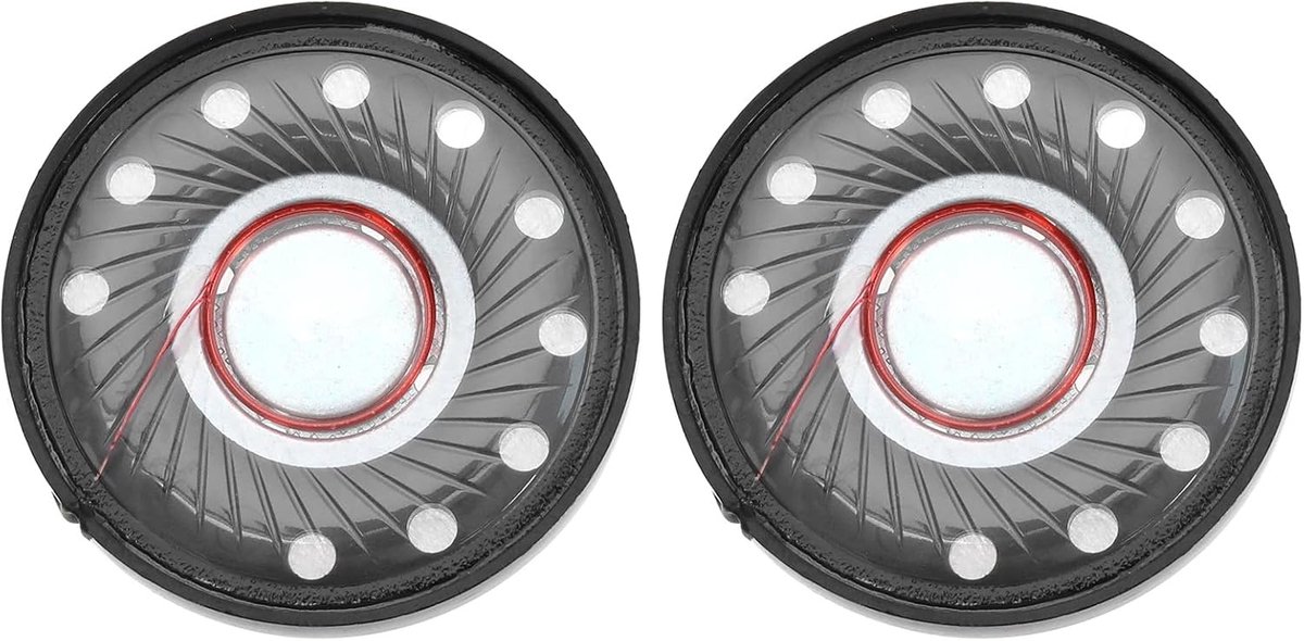 2 stuks 40 mm hoofdtelefoonluidspreker compatibel met Bo-se QC45 QC2 QC25 QC35 QC15 QC3 AE2 OE2 32ohm 20mW vervangende luidspreker headset