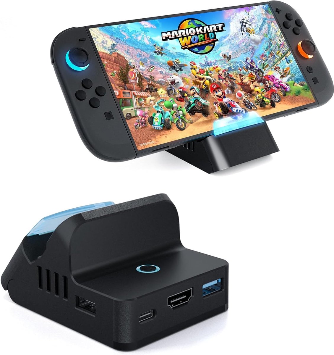 Dockingstation voor Nintendo Switch 2, draagbaar tv-dock met 4K 60Hz