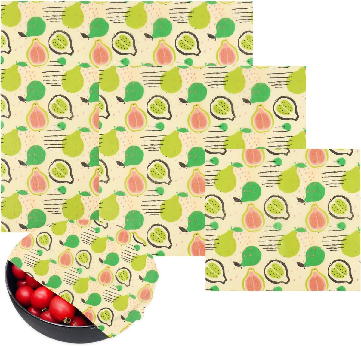 Bijenwasdoeken, waspapier voor levensmiddelen, herbruikbare