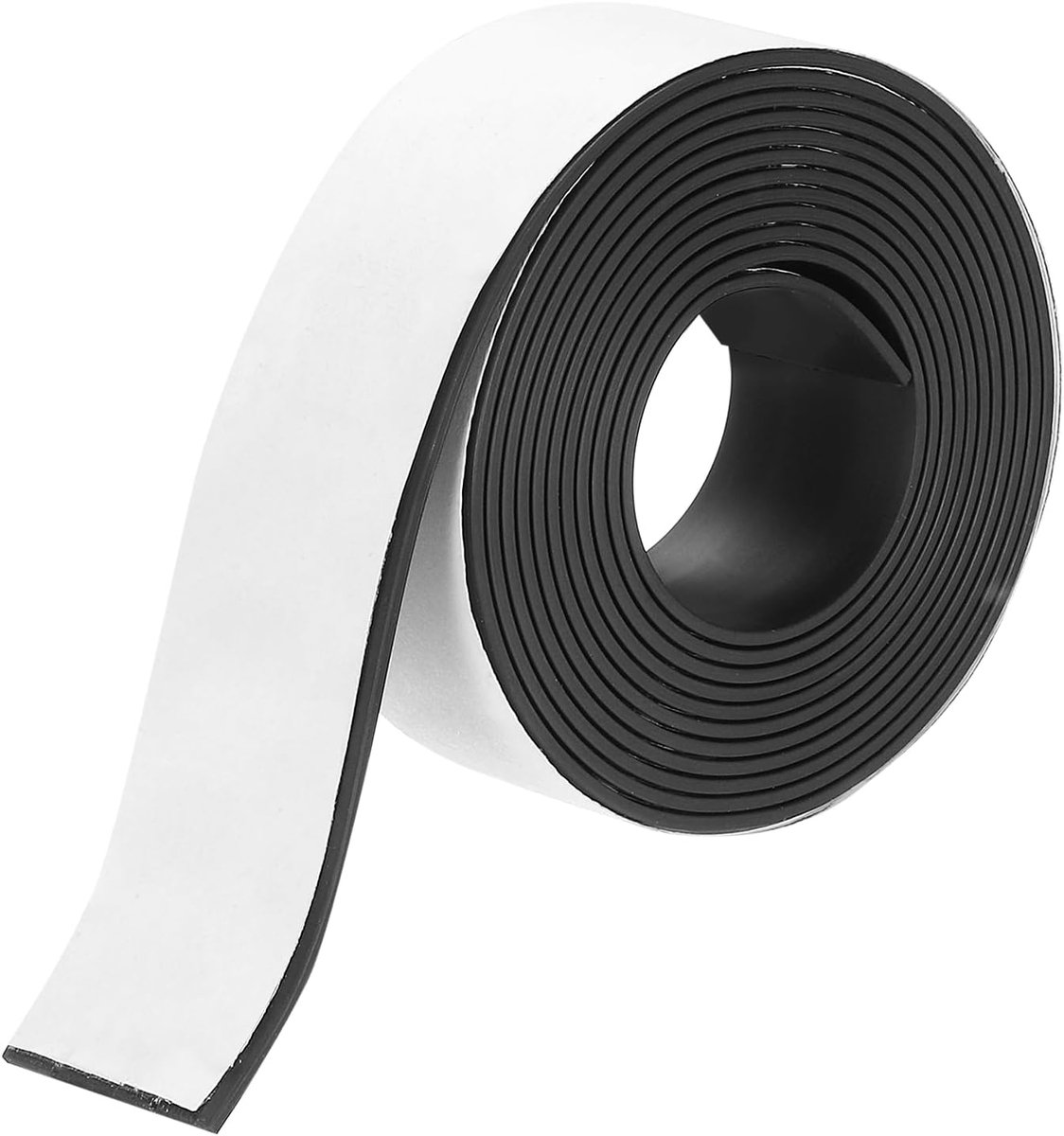 Magneetband, 2 m x 30 mm x 2 mm dik, met lijm voor zelfklevende etiketten voor whiteboards, koelkasten en creatieve vrije tijd