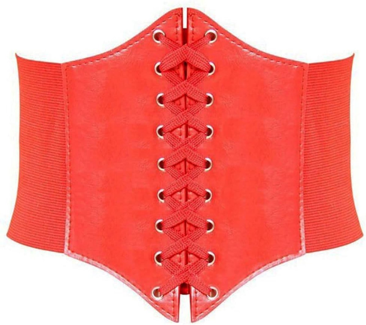 Elastisch korset voor dames, veterriem, retro riem, Tied Waspie riem