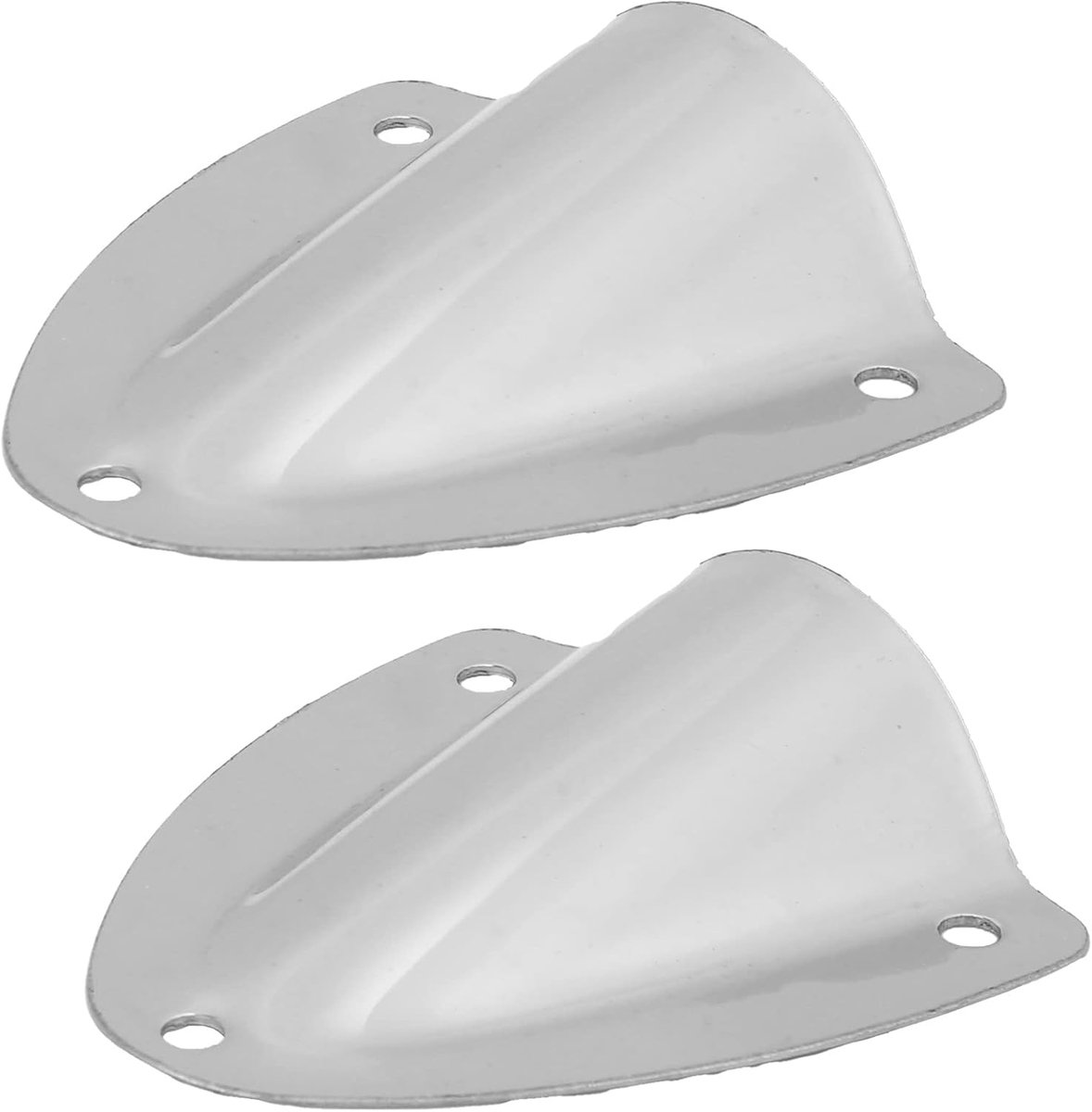2 stuks Clamshell Vent, RVS Marine Draad Kabel Vent Cover Draad Pass Through Cover Gepolijst Roestvrijstalen Accessoire voor Marine Boot