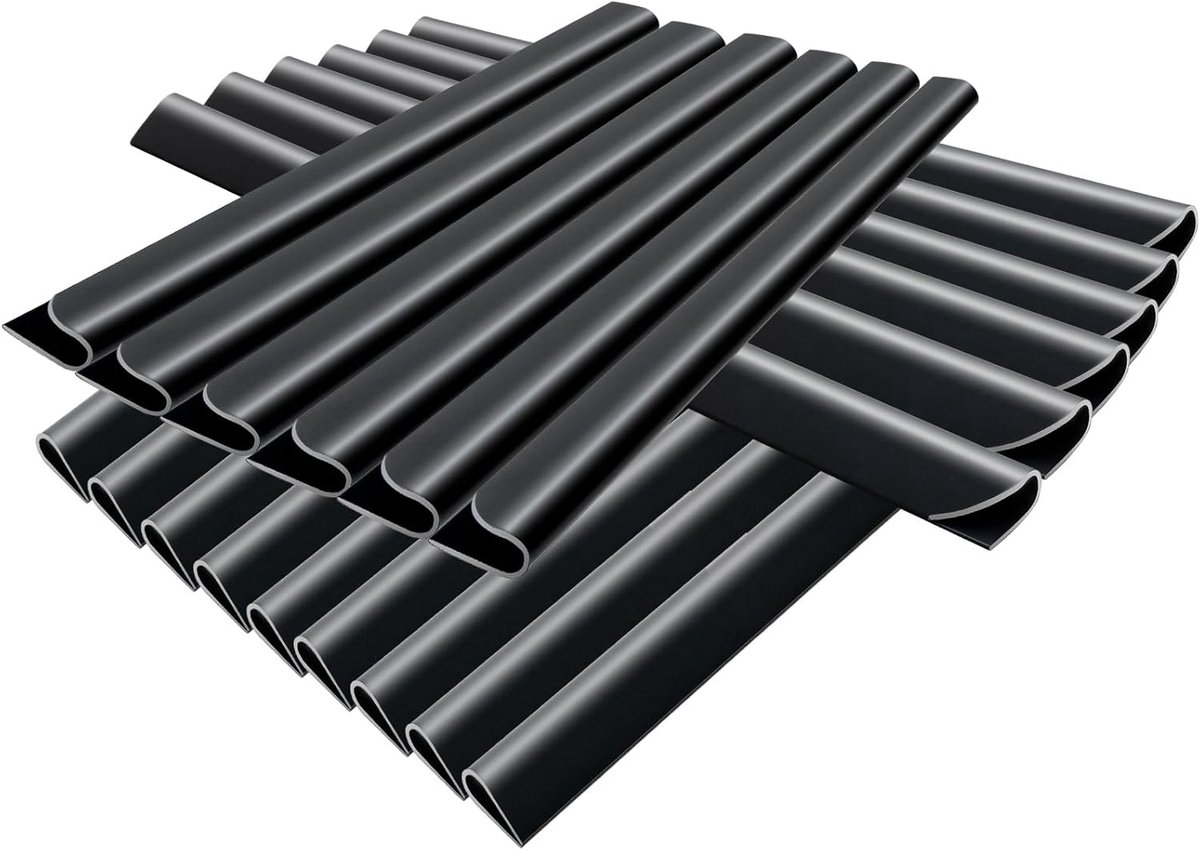 40 stuks bevestigingsclips, klemrails, 19 cm x 1,5 cm, zichtwerende stroken van pvc, voor dubbelstaafmat hekwerk, inkijkbescherming, weerbestendig, voor tuin en omheining