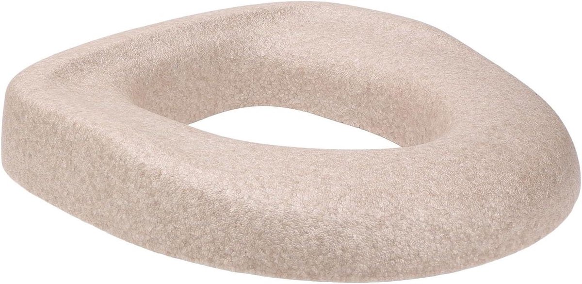 Verhoogd Toiletkussen - Toiletverhoger Kussen - Gemakkelijk Opstaan - Ergonomisch EPP Ontwerp - 42.5 x 43.5 cm - Beige