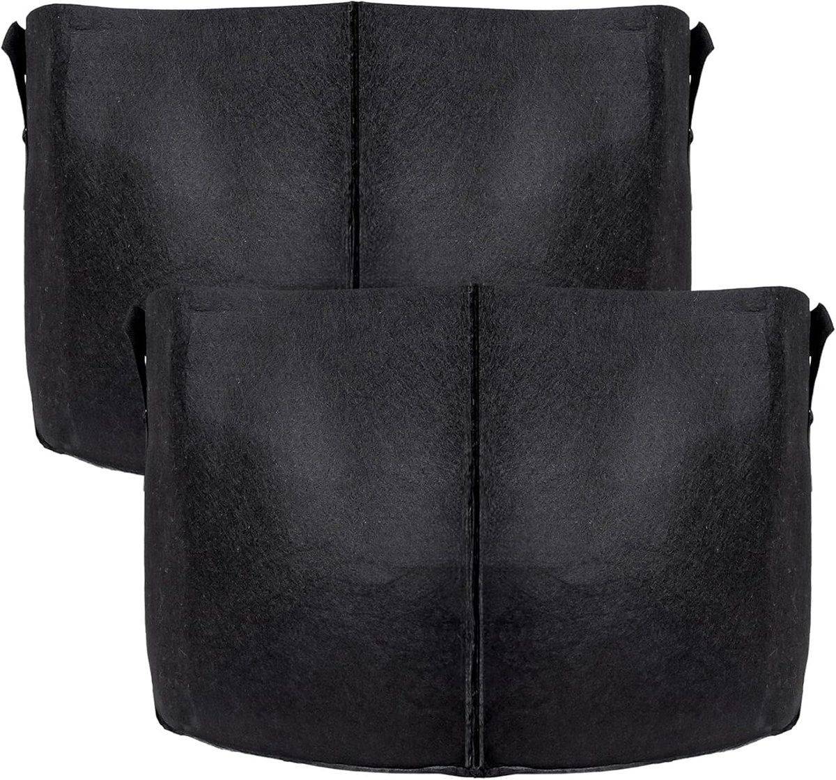 2x plantzak van fleece stof 56 liter -15 gallon 50 x 30 cm