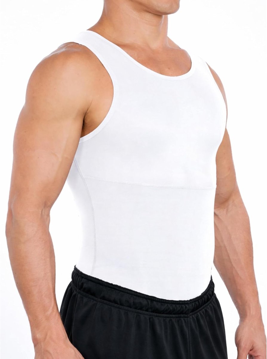 Apparel Max Compressieshirt voor heren, corrigerend shirt voor borst