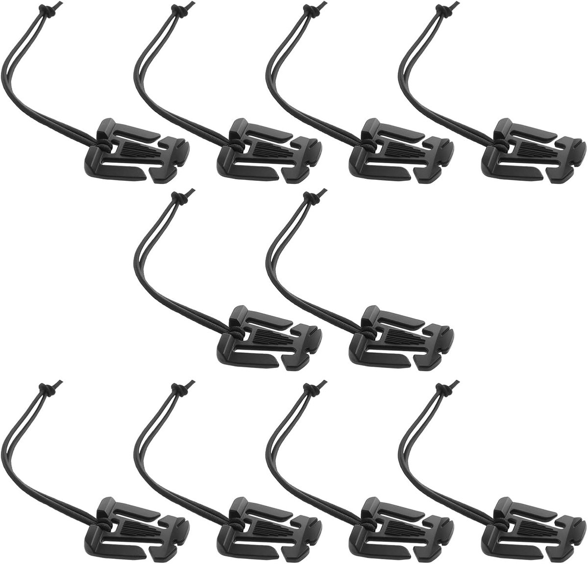 10 stks Tactische Gear Houder Clip Elastische String-Gesp Compatibel