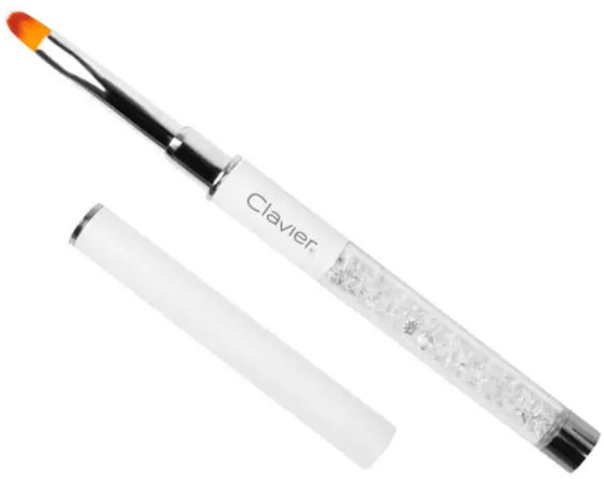 Clavier Zirconia Gel Nagel Penseel #6 Kristallen – Zwart