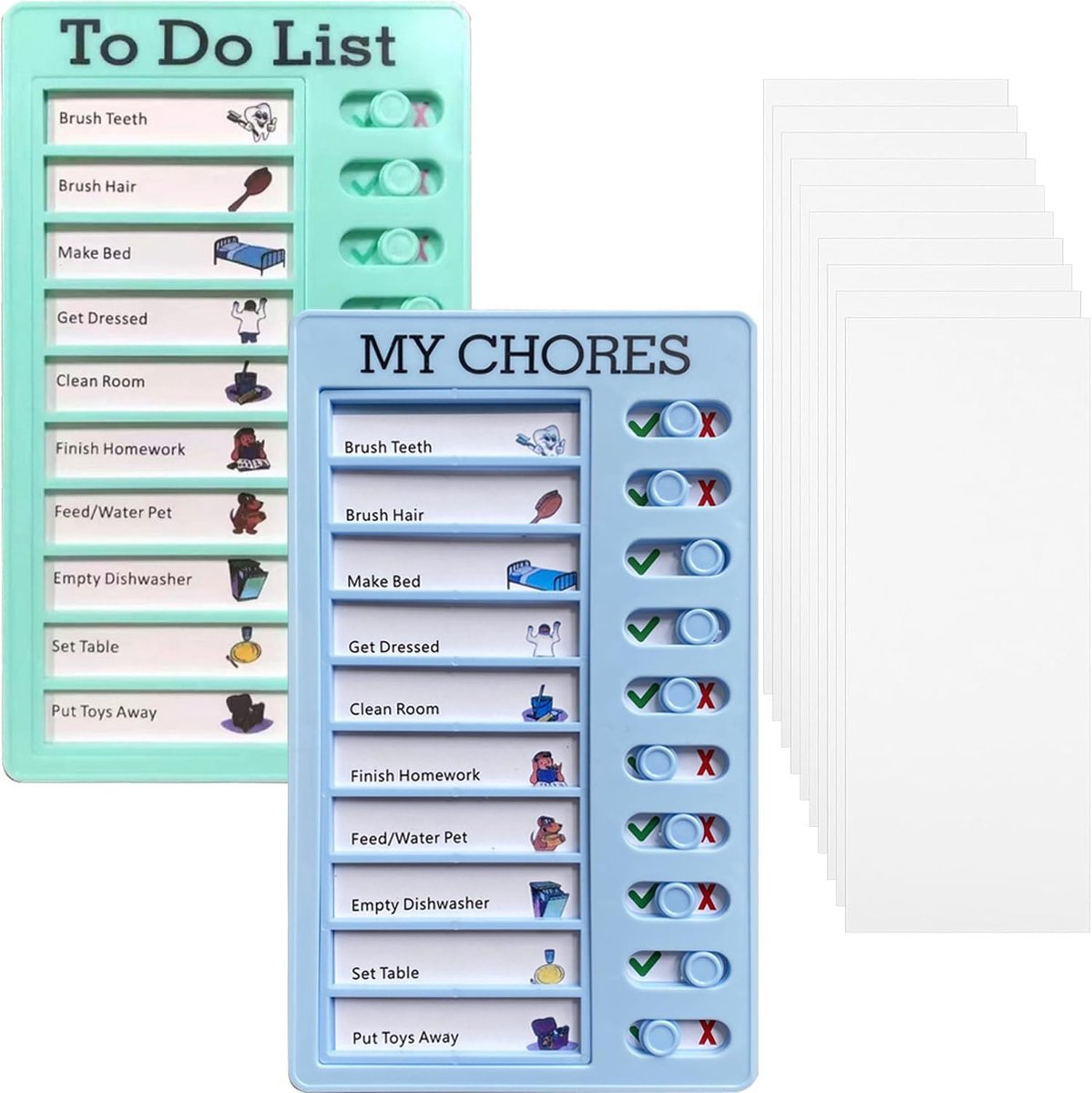 2 stks Memo Checklist Board Boards Kinderen Dagelijkse Planner