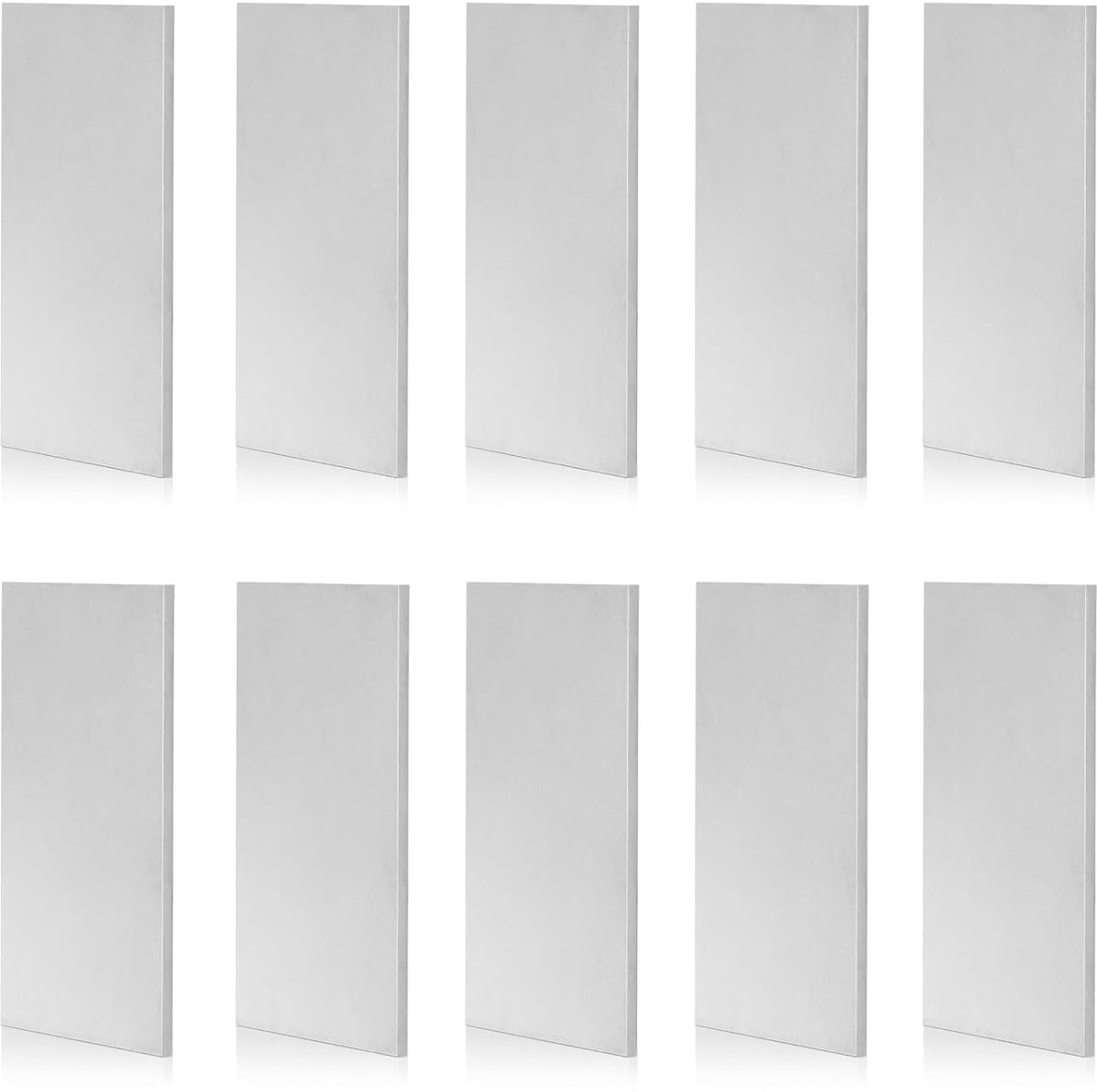10-delige set 15N20 staal voor mesmakerij, 10,2 cm x 3,8 cm x 3 mm