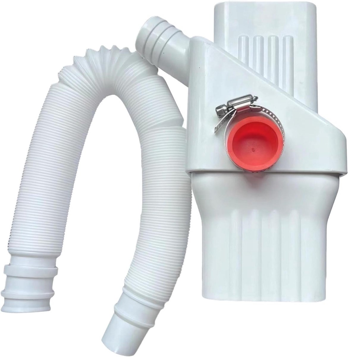 Regenton Omleidingsset - Regenwater Collector - Water Besparen - Naadloze Water Emmer Verbinding - 86 x 64 cm - Wit