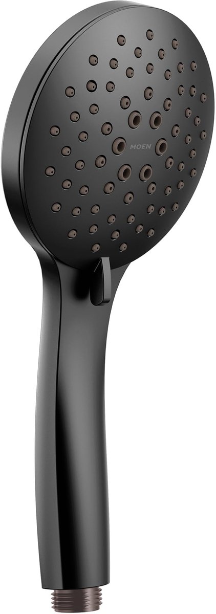 SnelShoppen - Handdouche Mat Zwart, Luxe Regendouche met Anti-kalk Technologie, Ergonomisch Ontwerp voor Badkamer, Modern en Stijlvol voor elke Gelege