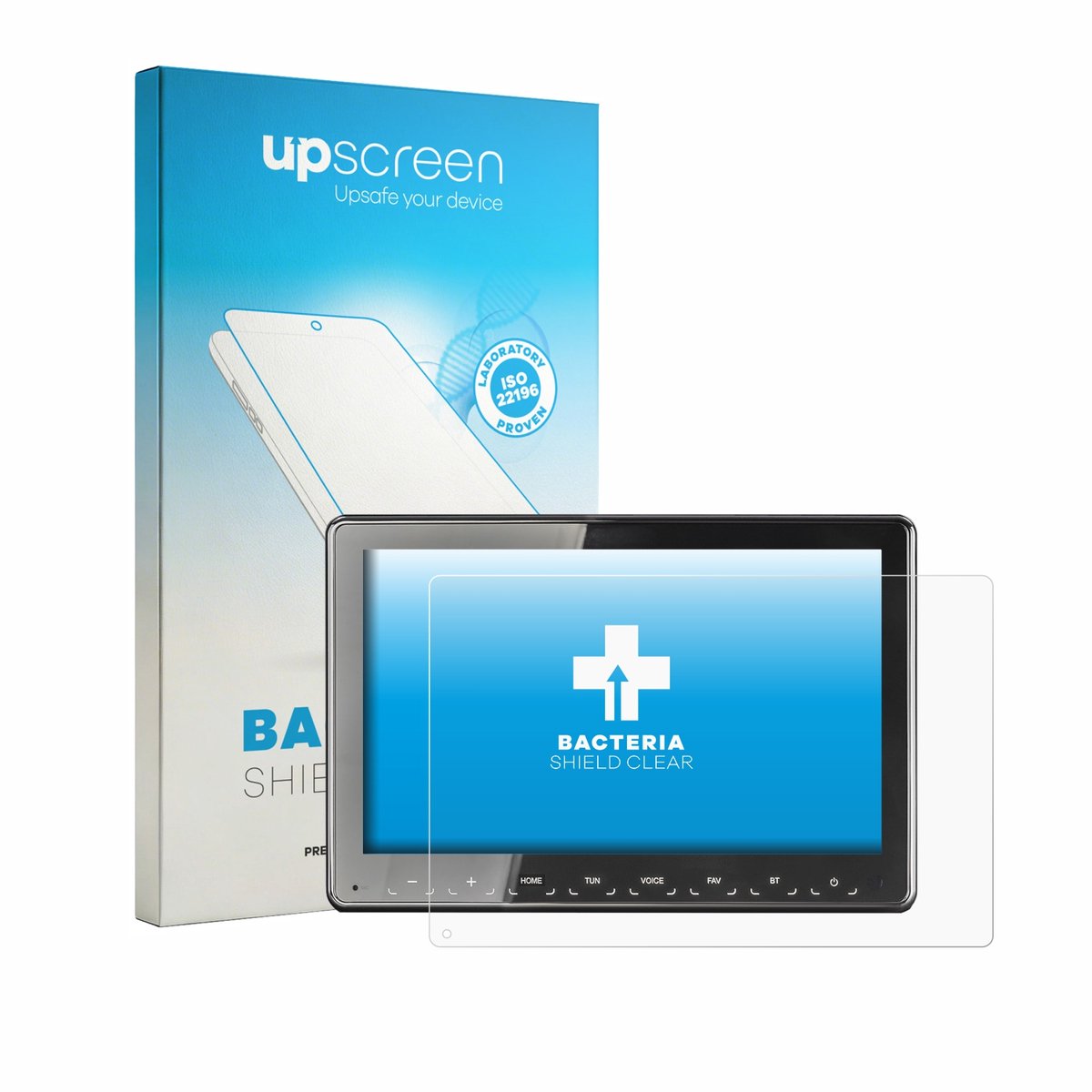 upscreen - Screenprotector voor Zenec Z-N975 - Folie Beschermfolie transparant antibacterieel