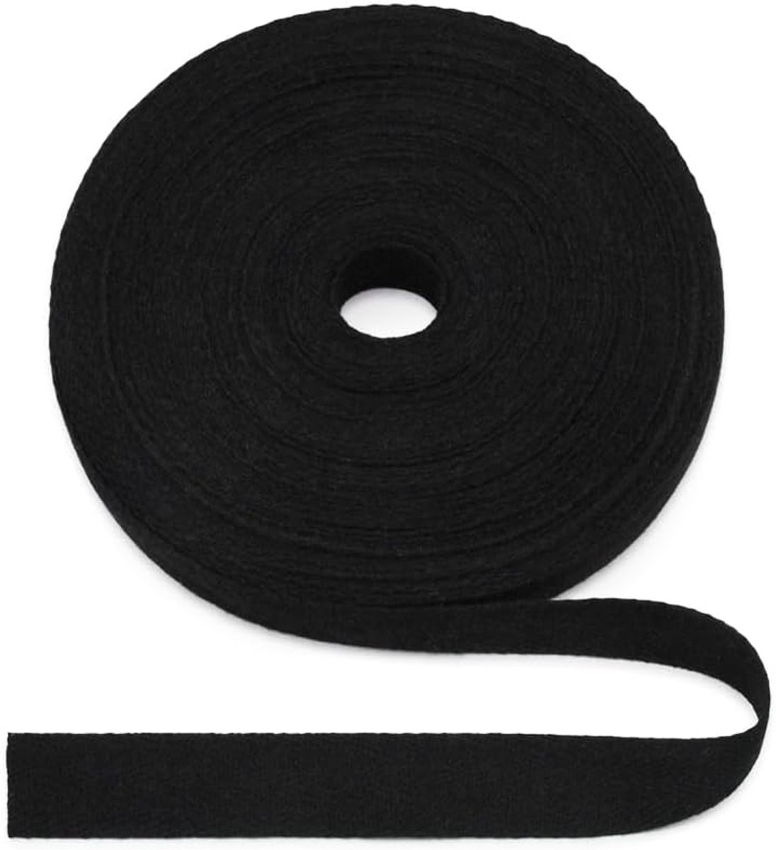 natuurlijke katoenen visgraatband 20 mm, 22 meter visgraatstof tape voor randversterking singels, doe-het-zelf naaien ambachten - keperstof 20 mm x 22 jaar