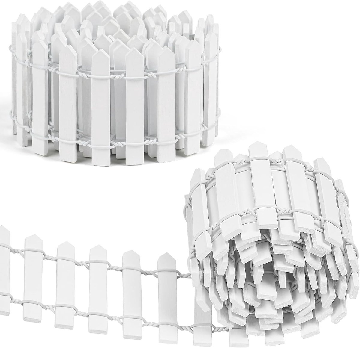 Equivera ® Miniatuur houten tuinhek - flexibel - tuindecoratie