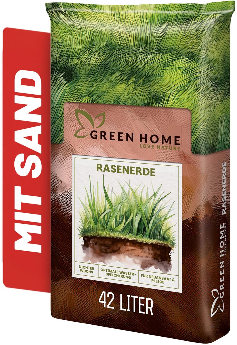 Green Home Turbogreen gazongrond - 42 liter zak - met startmest NP 23-14 en zand