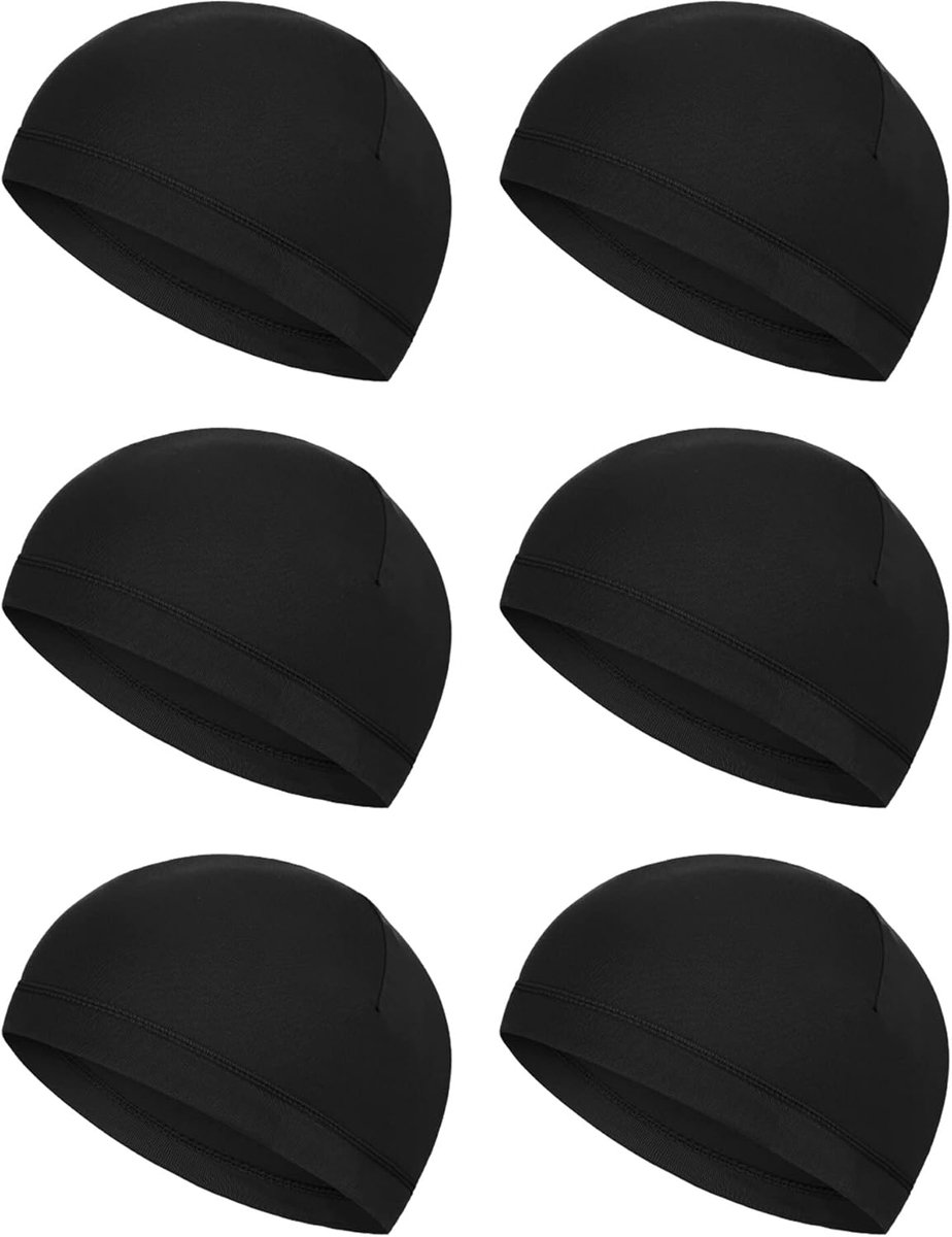 Petten zweetafvoerende pet hardloophoeden fietsen doodshoofdpetten voor mannen en vrouwen, Zwart, XL