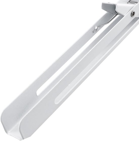 400 mm, zware belasting, 90 graden klaphoek met vergrendeling, wit klapscharnier, ruimtebesparende plankhouder, inklapbare plankdrager voor klaptafel, tafelbladen, wandtafel, 4 — afbeelding 2