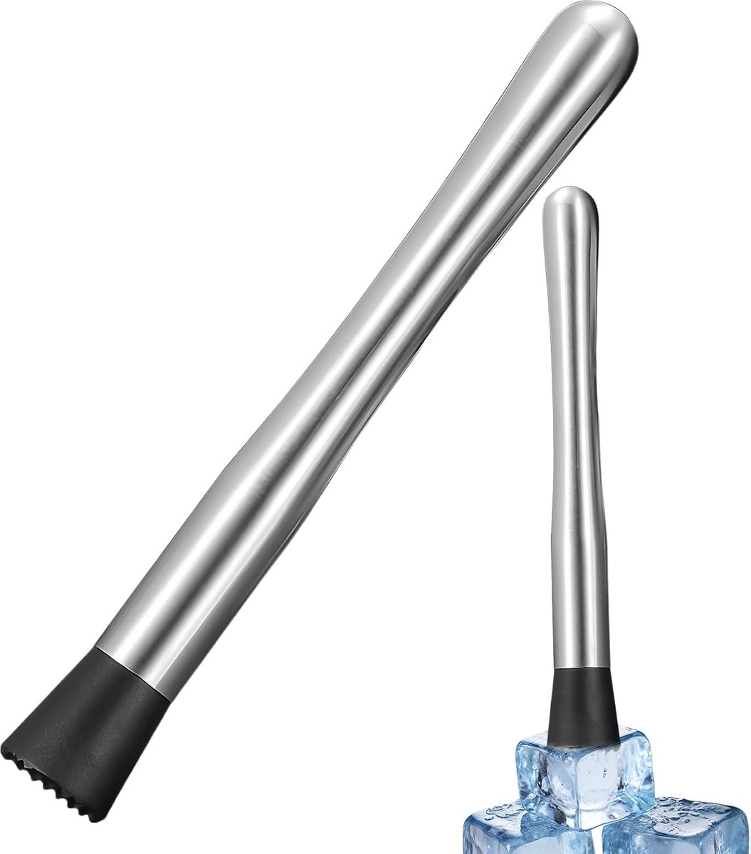 Stamper voor cocktail, ijsmachine, staal, van roestvrij staal, met mixer, roestvrij staal, accessoires, cocktails, roerder, metaal, voor keuken, vijzel, doseerder, ijsshaker, bar, shakers, pitters