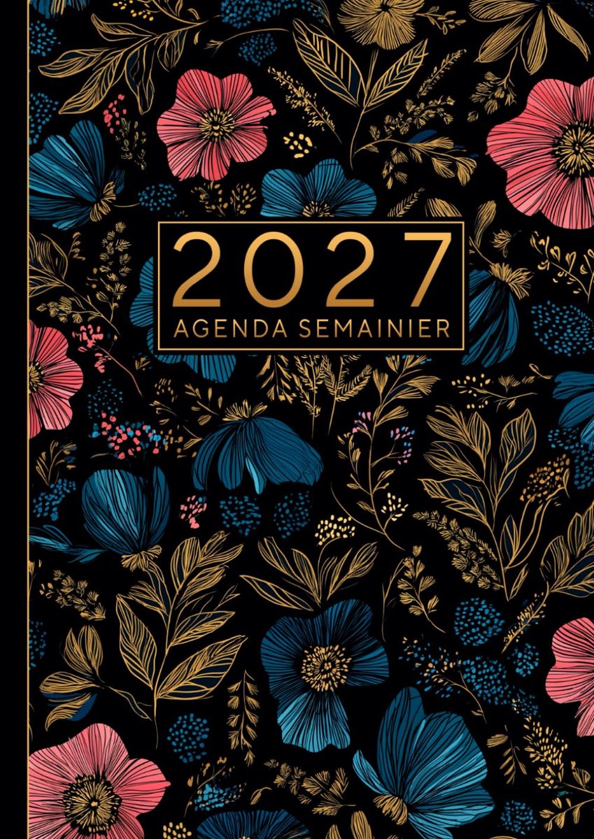 Agenda Semainier 2027 A4 - Planificateur Hebdomadaire - Twee Pagina's per Week - Inclusief Motivatie Citaten - ShopVlot