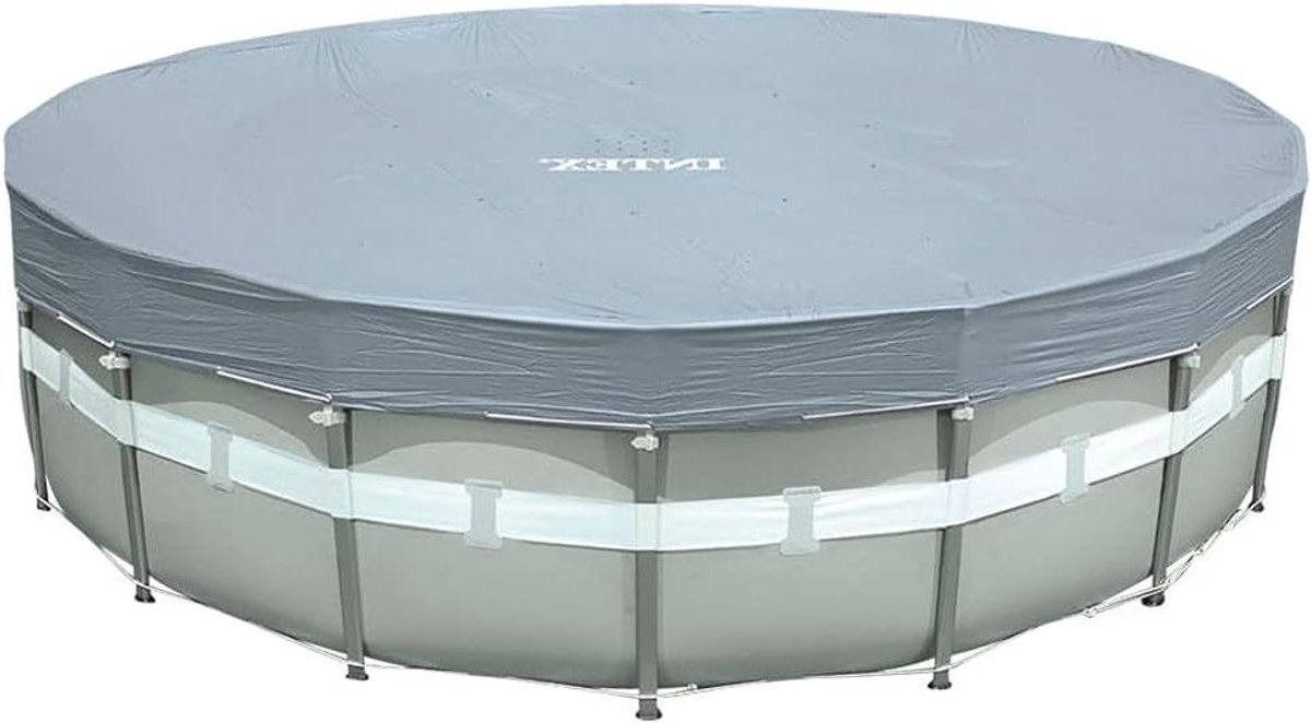 Zwembadafdekzeil Rond – Afdekzeil Zwembad – Zwembad Beschermen – UV-Bestendig PE Materiaal – Ø 488cm – Grijs Zwembadafdekzeil Rond – Afdekzeil Zwembad – Zwembad Beschermen – UV-Bestendig PE Materiaal – Ø 488cm – Grijs