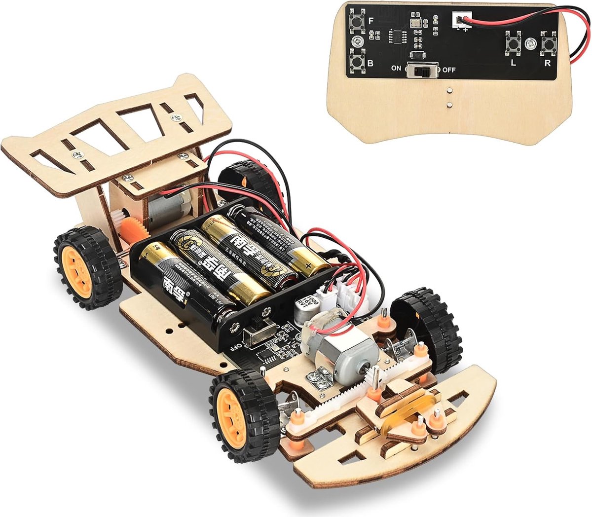 Afstandsbediening Auto - Driftbeweging - Zelfcentrerende besturing - Perfect voor STEM-projecten - ShopVlot