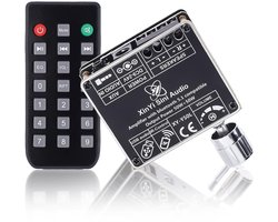 Bluetooth 5.1 Versterkerplaat - HiFi 2.0 Stereo Audio Ontvanger met AUX/Bluetooth/U-disk en Afstandsbediening voor Thuisluidsprekers