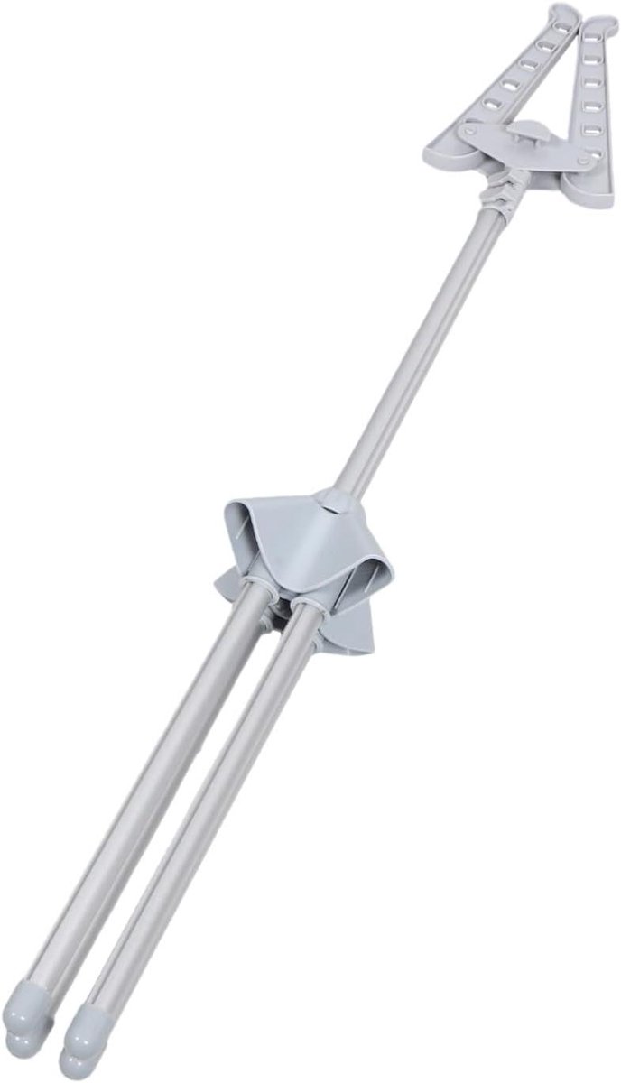 Opvouwbare Kledingstomer - Kledingrek Stomer - Kleding Presenteren - Verstelbare Hoogte - 147 cm Hoog - Grijs