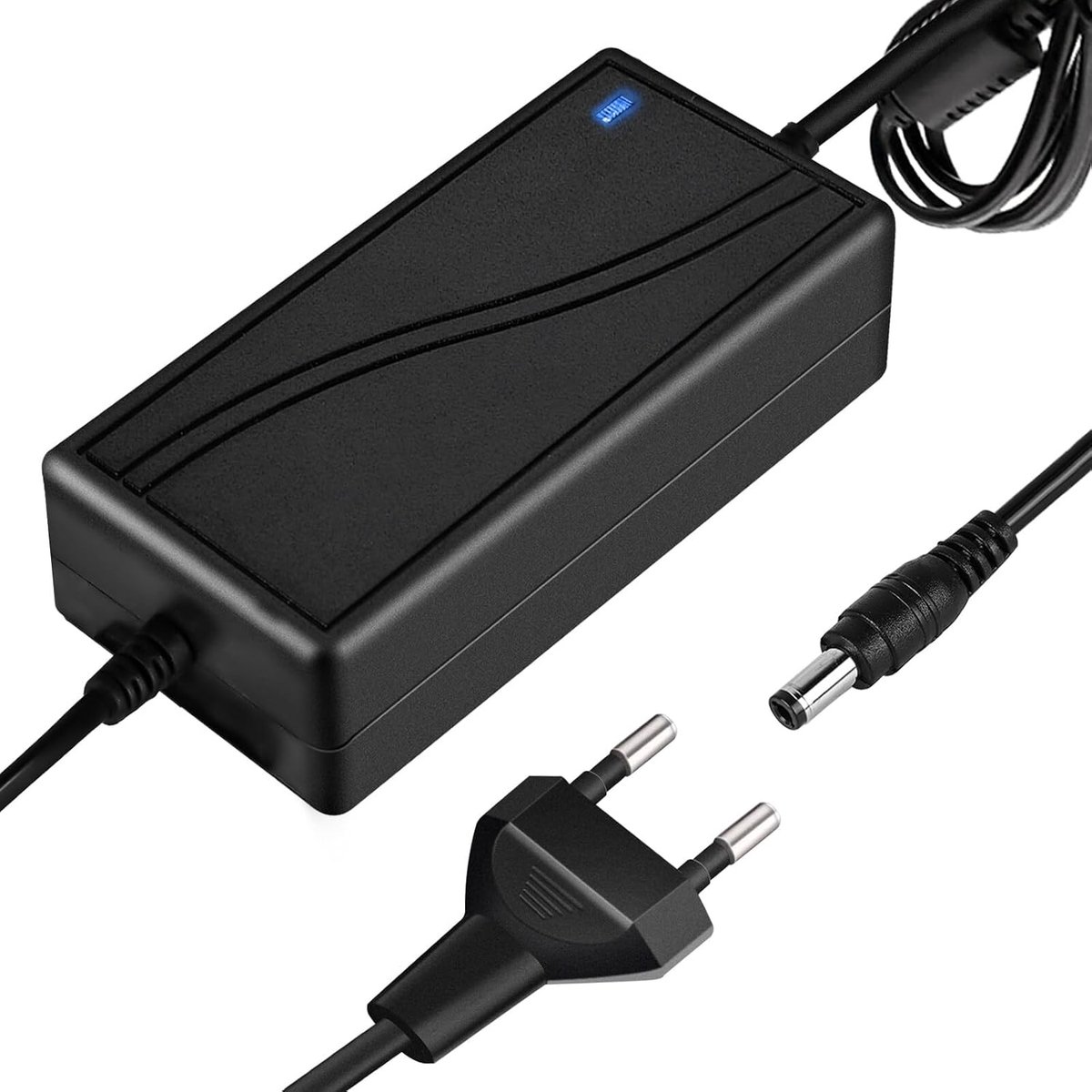 12 V/5 A. Voedingsadapter: Led-transformator 60 W, voeding, adapter, AC, 110-240 V naar DC 12 volt-5 Amp, spanningsomvormer, transformator voor ledstrips, routers, luidsprekers, lcd-televisie,