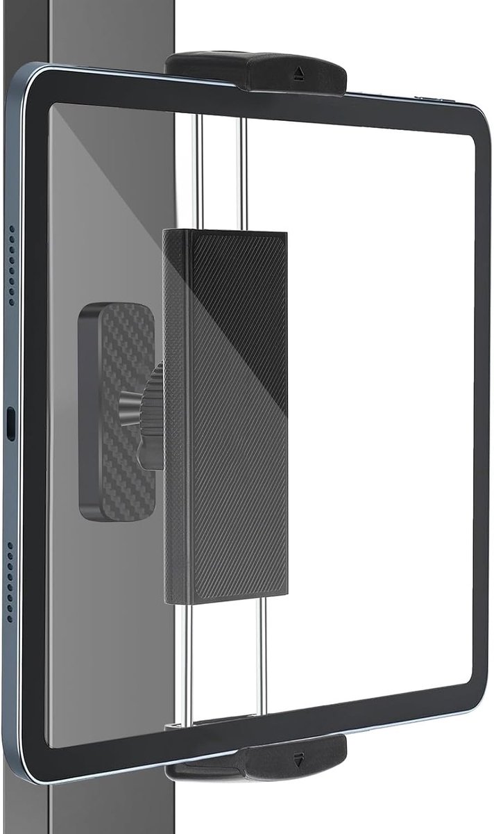 Magnetische tablethouder, magneetbasis, koelkast-tablethouder voor metalen oppervlak, whiteboard en fitnessapparatuur, compatibel met telefoons en tablets van 4,7-12,9 inch
