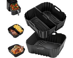 Airfryer voor Cosori 5,5L/6L/6,2L/6,4L & voor Philips 6,2L NA230, | Siliconen bakvormen voor Cosori Turboblaze & voor Philips 2000-serie 6,2L, herbruikbare siliconen inzetstukken