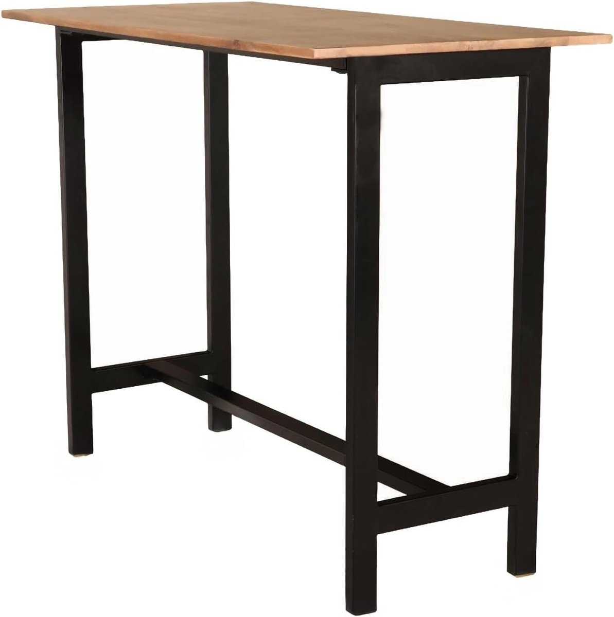 SnelShoppen - Bar tafel Bax van duurzaam mangohout 120x60cm - Industrieel design, perfect voor keuken, tuin, feest en meer