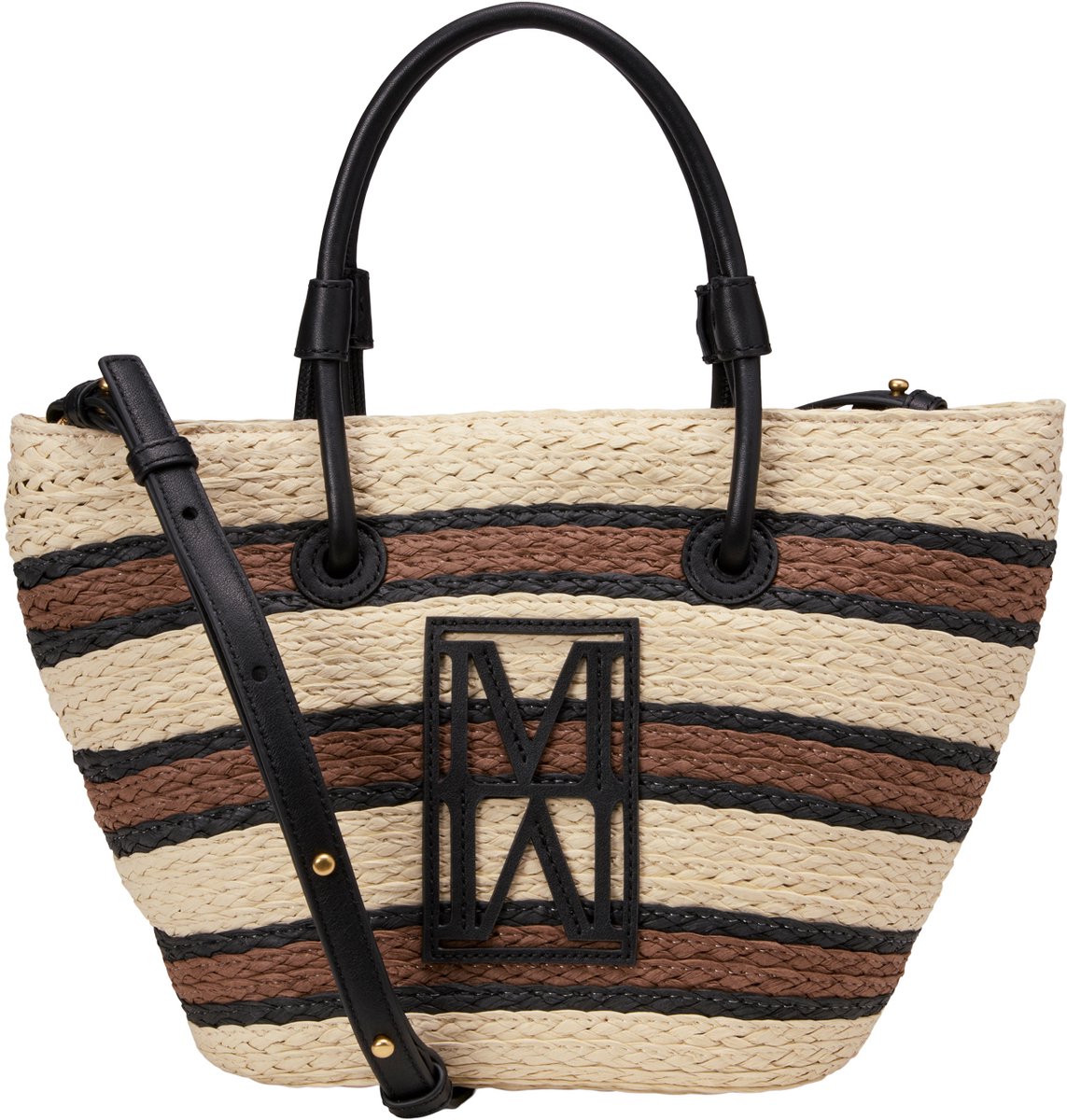 Marc O'Polo handtas schoudertas Joana Shopper Light Raffia crème
