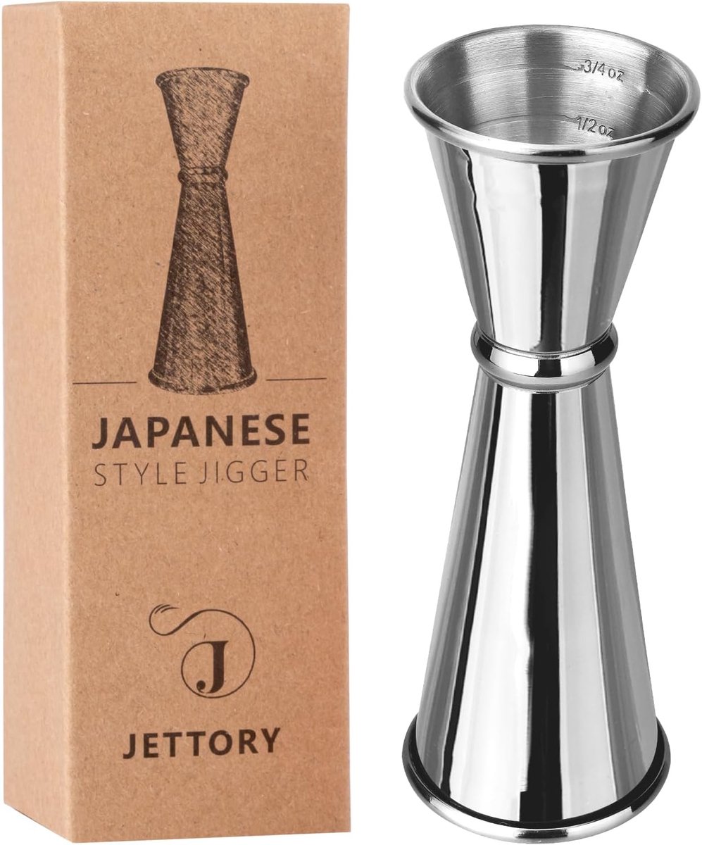 Jigger 1oz / 2oz - RVS cocktail jigger - interne markeringen - perfect voor bartending - ShopVlot