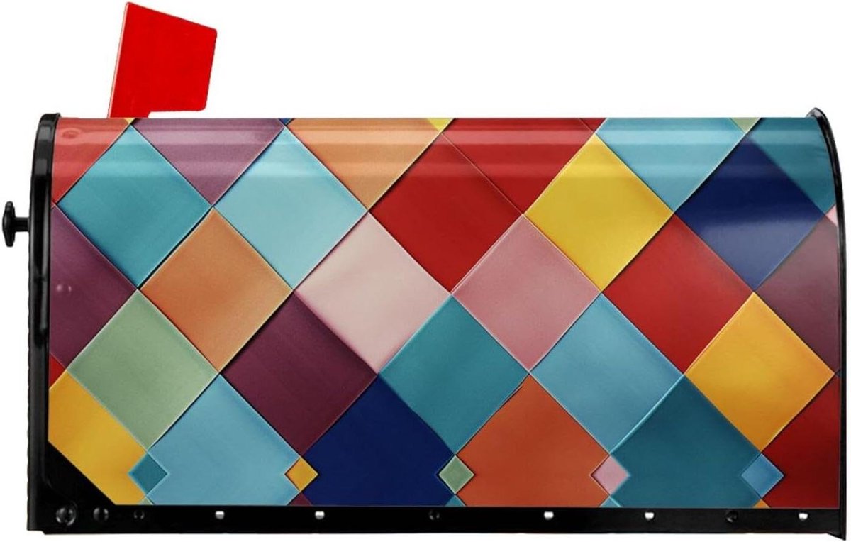 Brievenbus Cover - Brievenbushoes Sticker - Brievenbus Decoratie - Magnetisch Vinyl - 21 x 18 inch - Wit