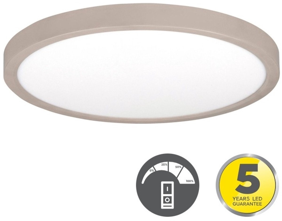 Highlight - Plafondlamp Piatto Ø 44,5 cm 3 step DIM beige