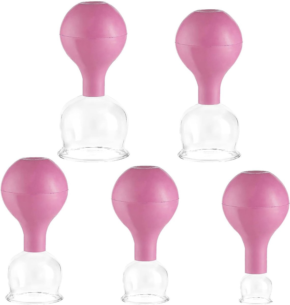 Suction cups voor lichaam en gezicht - silicone - sterke zuigkracht - spierontspanning - ShopVlot