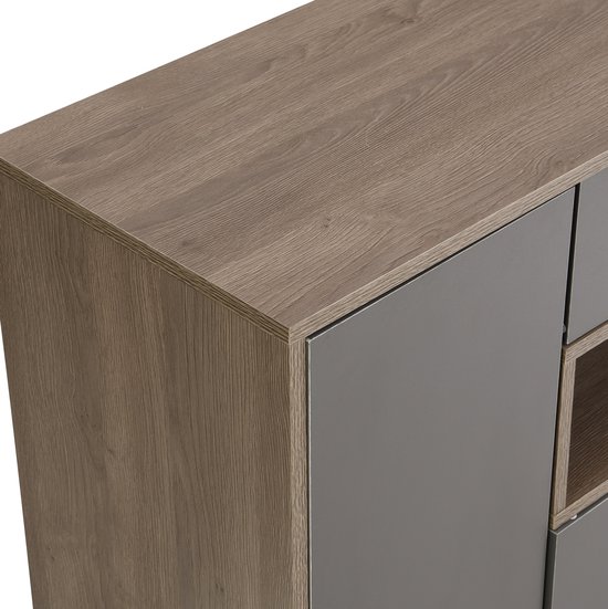 MIVRAY Schoenenkast - Schoenenbank Met Gepolsterde Zitting En Verstelbare Planken - Voor Hal En Entree - Grijs - 140 X 35 X 110 Cm — afbeelding 5