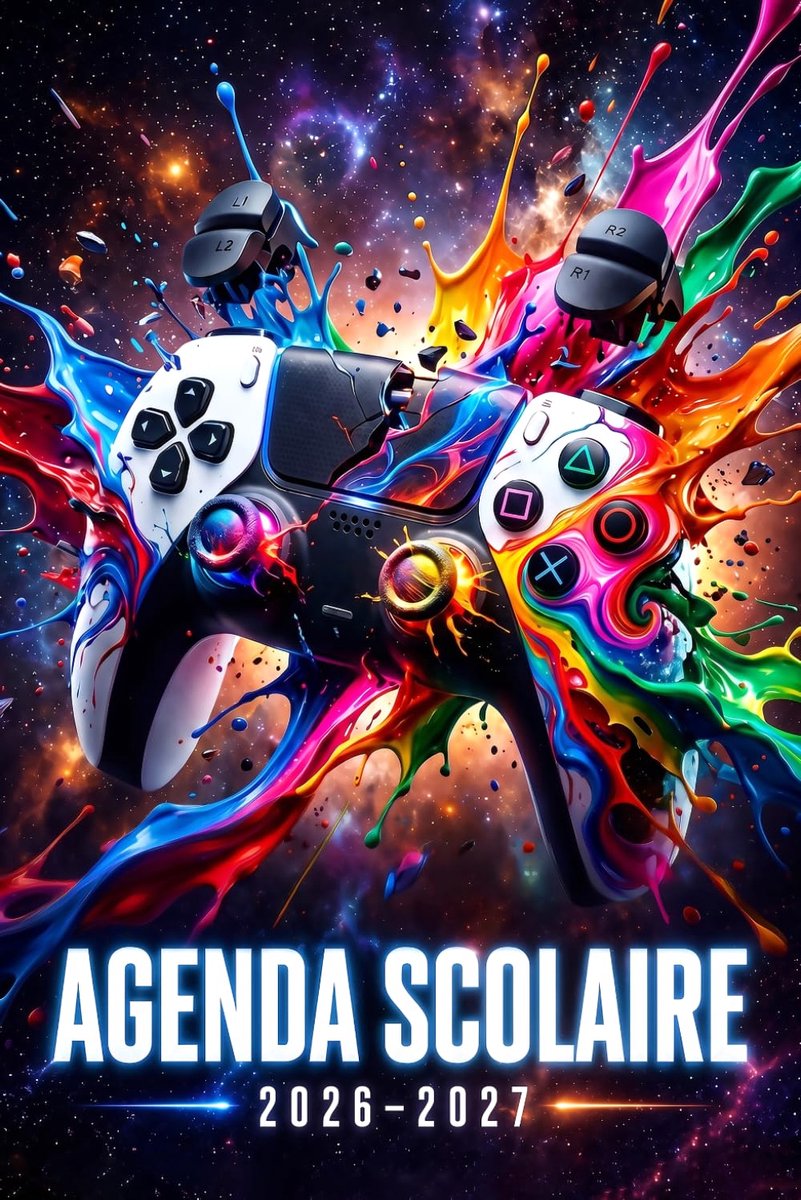 Agenda scolaire 2026-2027 - Gamer Fun - Veel ruimte voor notities - Ideaal voor studenten - ShopVlot