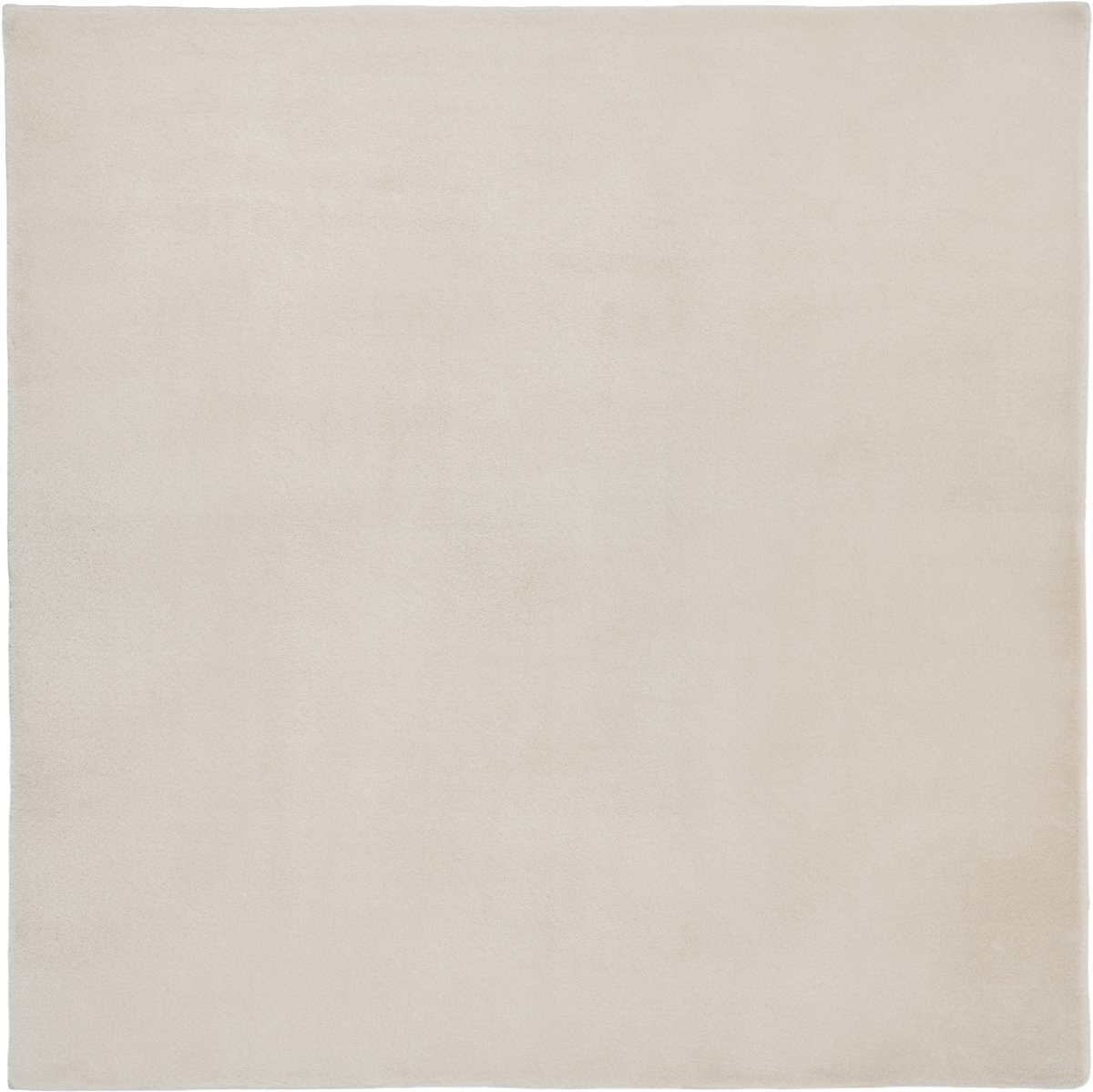 VANTIRA - Vloerkleed - Lichtbeige - 160 x 160 cm - Kunstbont