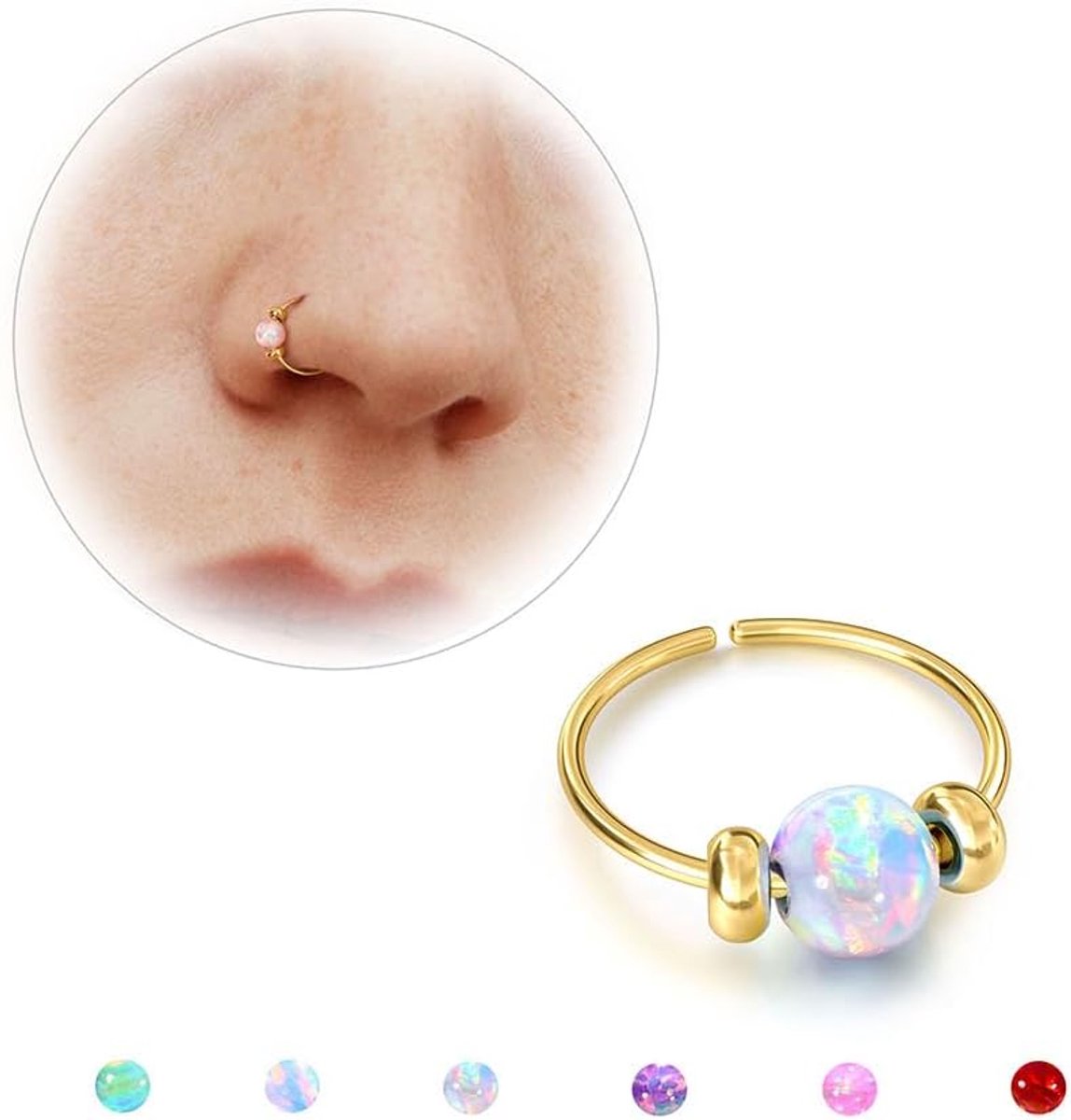 Ringen Hoops - 24G/20G 316L Chirurgisch Staal Neuspiercing Sieraden