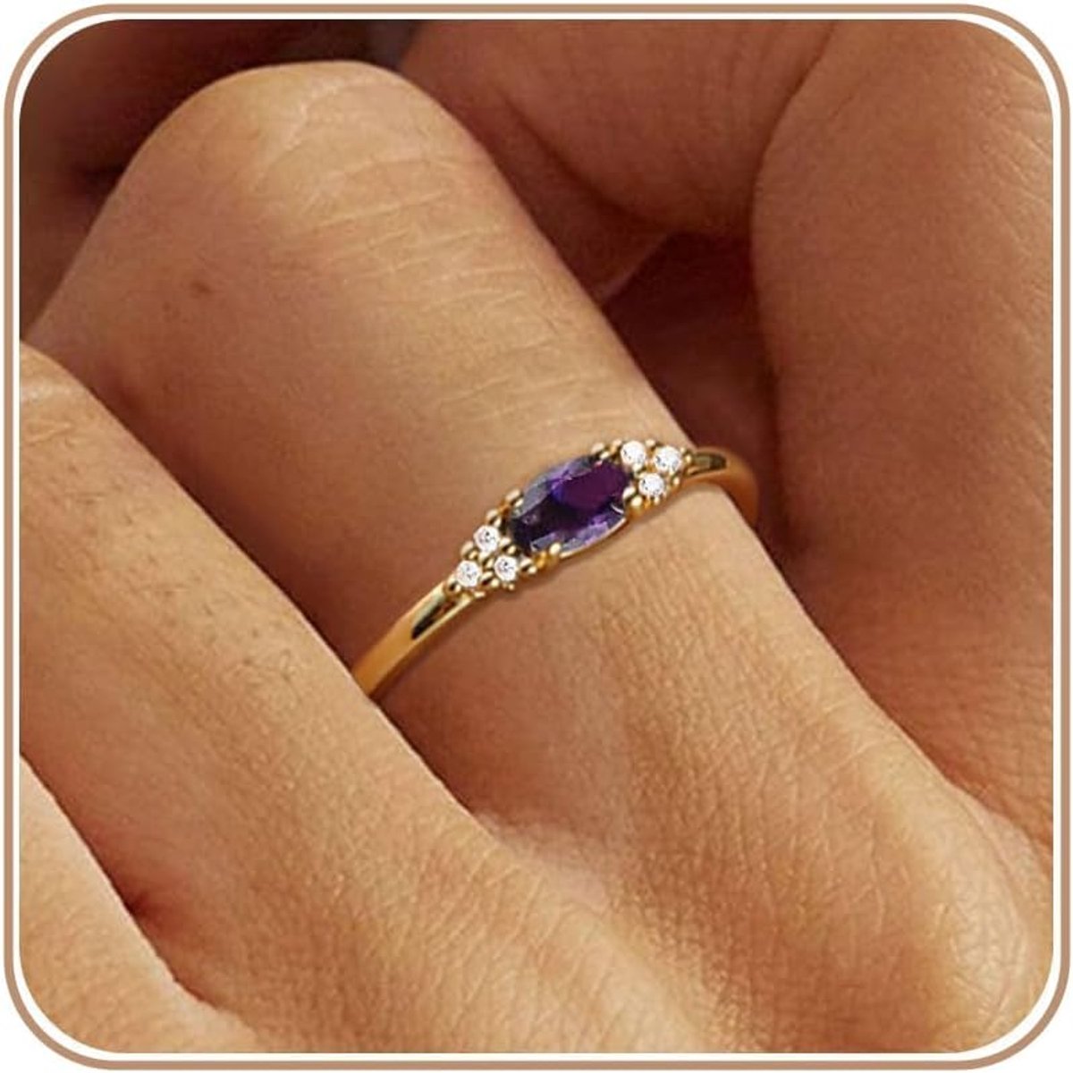 Ringen voor Vrouwen Geboortesteenringen Trendy Stapelen Ringen
